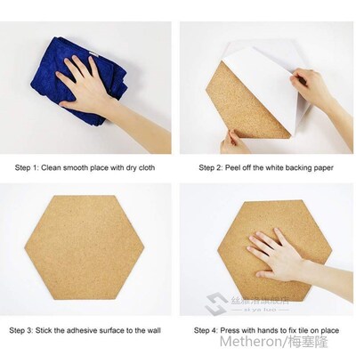 新品Nordic Style Message Wood Frame in Cork Board Home ZHexa