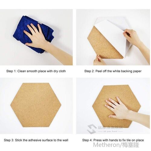 新品Nordic Style Message Wood Frame in Cork Board Home ZHexa
