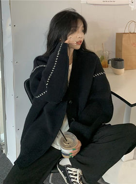 极速Autumn and Winter Lazy Wind SoEft Waxy Sweet College Sty