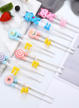 极速1 Pair Learning Chopstick TrBaining Correction Cute Cat