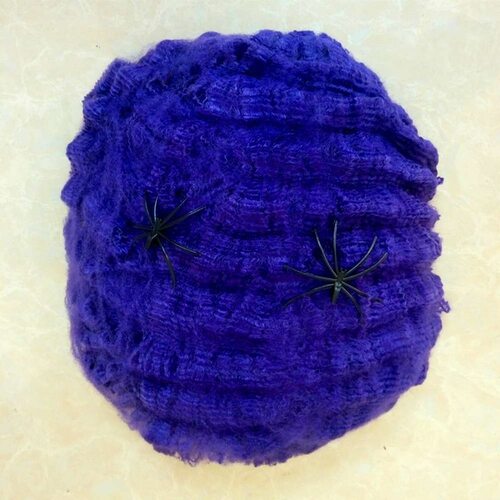 新品Colborful Spider Web Halloween Decoration Horror Spiderw