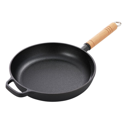 新品cast iron pan frying pawn 20cm24cm 30cm non-stick coor u