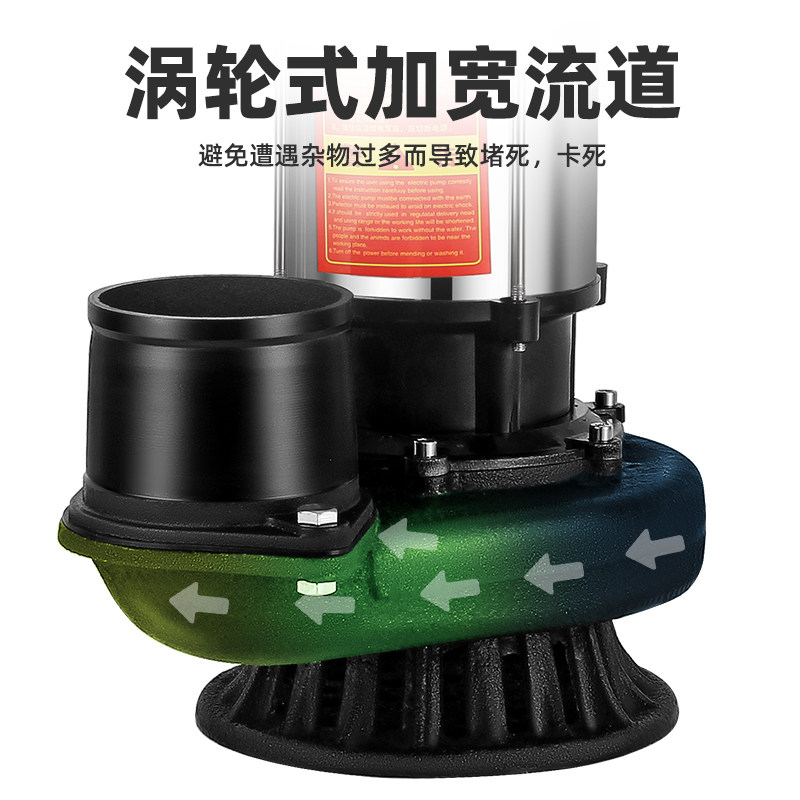 新品不锈钢5寸6寸潜水泵220V380V清水泵农用灌溉泵大X流量高扬程