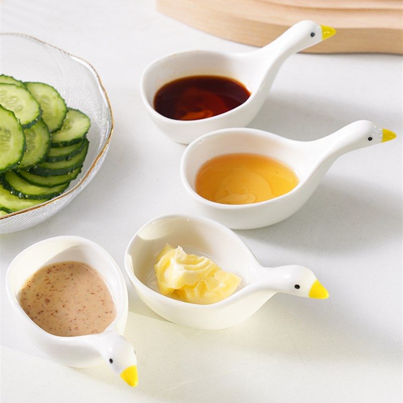 极速天鹅调味碟陶瓷浮o雕酱油碟家用小味蝶醋碟蘸料碟鸭子酱料碟,厨房/烹饪用具,调料置物架,淘宝优惠券,粉丝福利购,淘宝优惠卷