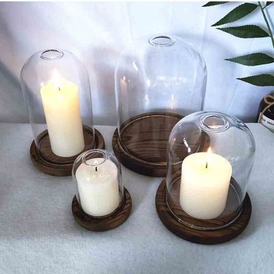 极速香薰蜡烛罩玻璃烛台耐热透y明玻璃熄灯罩家居蜡烛摆件防风玻