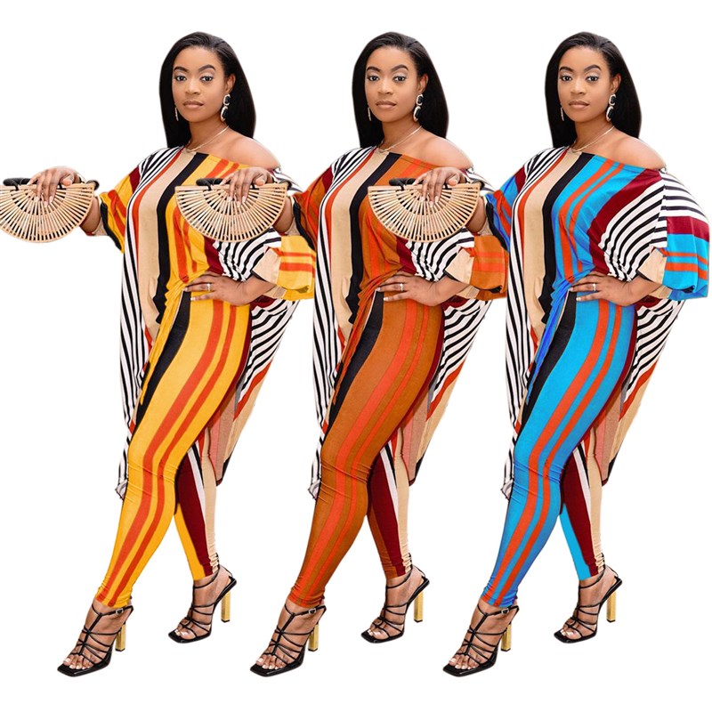 极速2021 Dashiki Traditional African ClKothing Two Piece Set