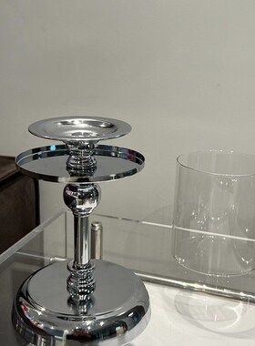 极速高端仿古烛台客厅餐s桌轻奢复古蜡烛摆件香薰氛围感装饰品家