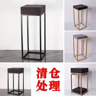 极速雕塑摆台客厅摆件家居饰品电视柜沙J发落地花架底座角几轻奢