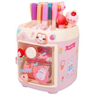 极速创意可爱笔筒儿童q女孩学生桌面收纳盒女生多功能大容量笔桶