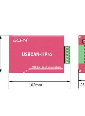 极速广成科技USBCAN-2IrI调试分析仪USB CAN卡USB转CAN盒CANopen