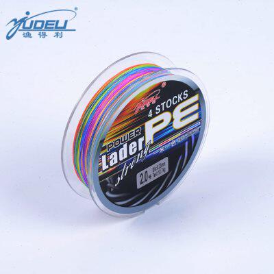 新品8编4编一米一色筏钓线计数线PE线五彩大力R马鱼线100米包邮