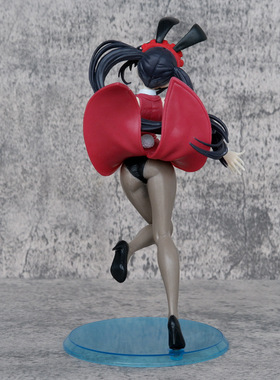 新品约会大作战角川时崎狂三酒保丝袜兔女K郎美少女模型主机壳摆