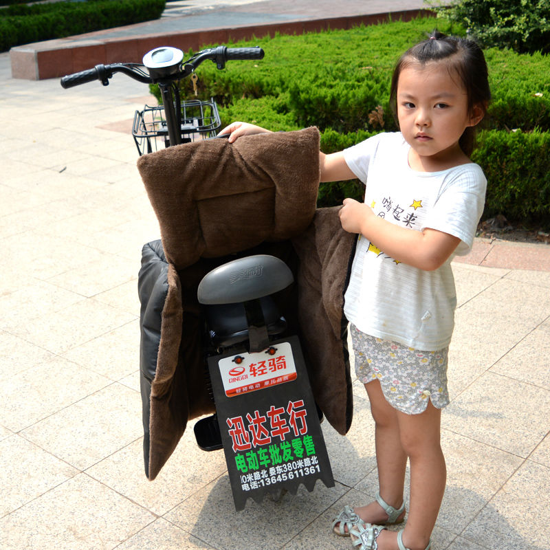 极速电季自行车儿k童亲子款p电动摩防车挡风被冬动保暖加厚加绒托