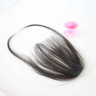 极速L真发空气浏海假发片无痕隐形轻薄齐浏N海加长鬓角迷你自然假