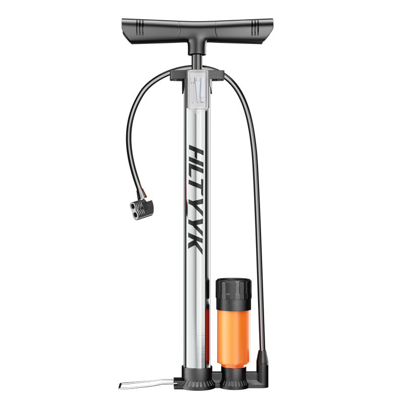 极速打气筒自行车家用不锈钢高压泵电动车汽O车可携式气管子篮球