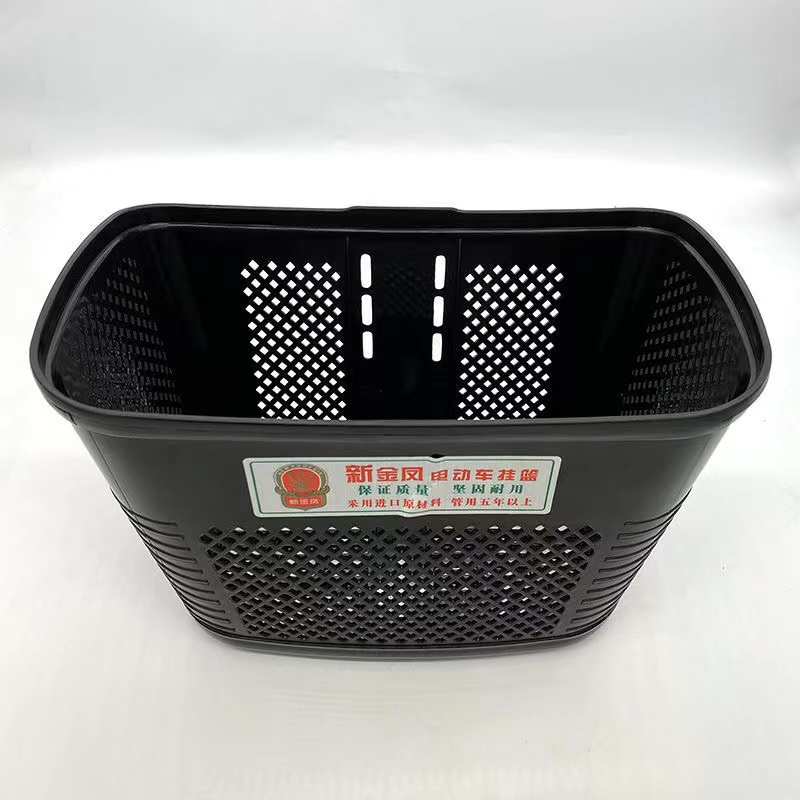 极速通用加厚加大胶篮自行车电动车筐老式车前挂菜V篮后置车篮女