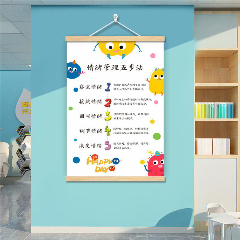 速发班级心理角布置挂画初高中小学生幼儿园心理健康文化墙贴教室