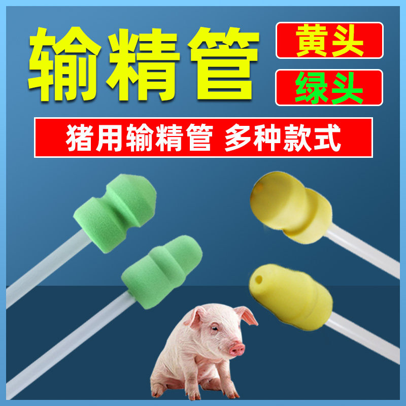 速发鑫钻一次性头用输精管 泡沫工输精管 黄头绿头猪人猪授精管授