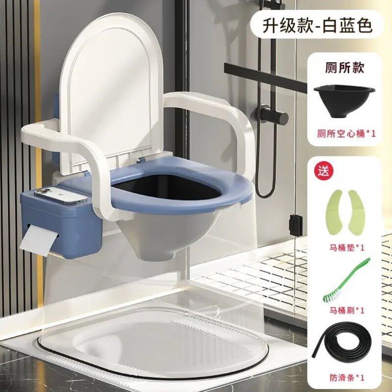 速发带盖扶手成人孕妇马桶可移动坐便器痰盂卧室夜壶老人尿桶便桶