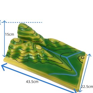 速发等高线示形判模模型教学仪器生产厂家直销4015地理教学演地读