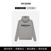 高街潮 TRACK带帽卫衣前后黑植绒ESSENTIALS美式 现货 WE11DONE