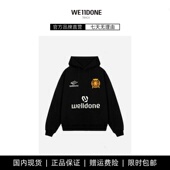 秋冬加绒宽松男士 情侣连帽卫衣 TRACK 潮牌美式 现货 WE11DONE