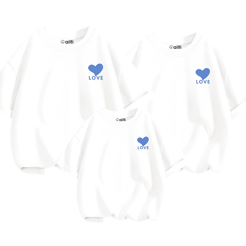 亲子装一家三四口2025新款炸街上衣一家人适合拍照夏季纯棉短袖潮