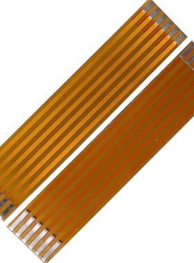 1.0间距FPCg黄色焊接排线扁平3/4/5/6/7/8/9/10/12Pin芯柔性电路