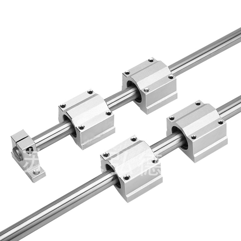 SCS箱式滑块套装硬光轴锯台导轨支架木工锯E床12 16 20 25 30全套