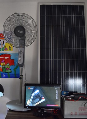 太阳能发电机系统家用220V1000W户外养峰小型整套光伏发电看电视