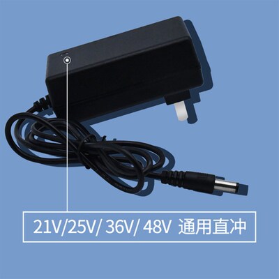 通用锂电池充电器21V28V36V48V42VF锂电钻充电钻手钻电起子26V25V