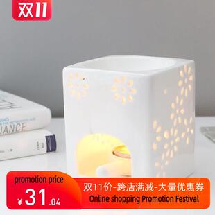 incense burner ceramic aromatherapy oil lamp candle跨境出口
