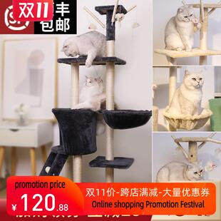 新款 Cat climbing litter cat tree cratch board frame猫爬架