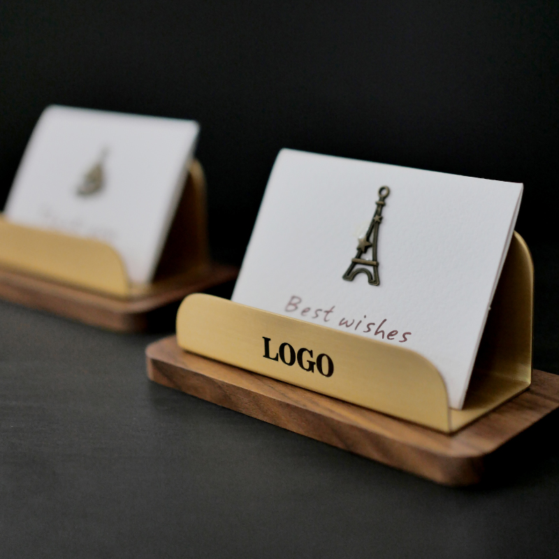 创意名片盒前台高端大容量展示架