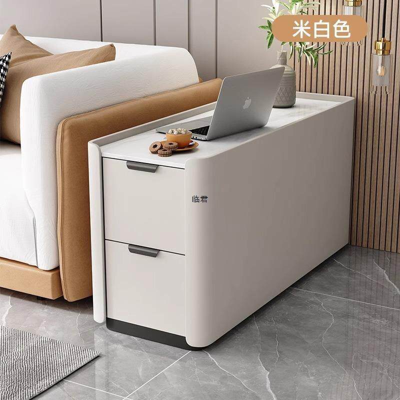 落地实木沙发边柜轻奢高级感30宽超窄小型夹缝侧边柜简约现代边几