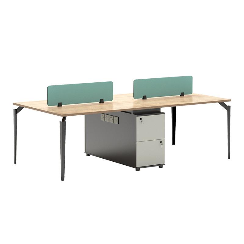 职员办公桌简约现代员工桌4人位办公桌屏风隔断4工位格创家具