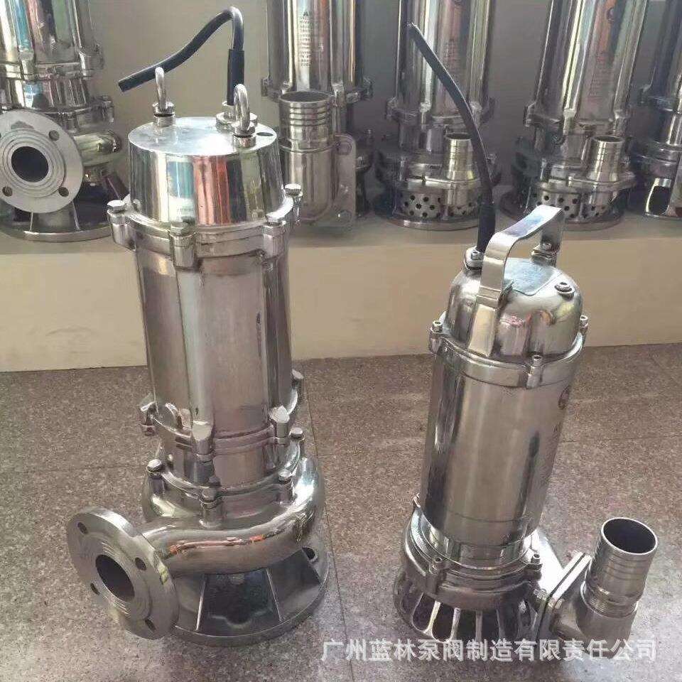 316耐腐蚀酸碱工业潜水泵50WQ15-25-3无堵塞防腐潜水电泵