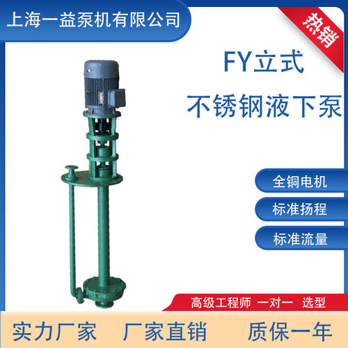 FY系列不锈钢液下泵 单管液下泵立式长轴液下泵 125FY-20