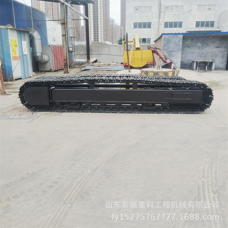 电机驱动钢制履带底盘大型矿用底盘总成生产可加转盘