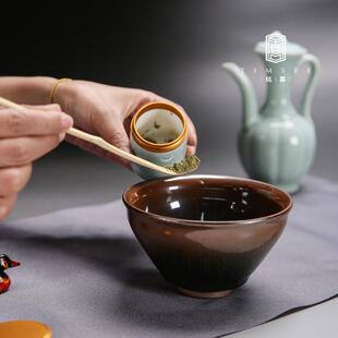仿宋点茶茶具茶筅套装影青手执壶汤瓶宋代点茶壶茶艺培训斗茶比赛