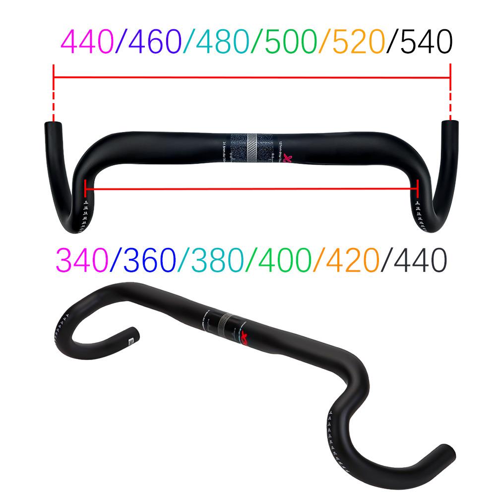 瓜车碳纤维大角度弯把外摆角25度公路自行车车把手内走线