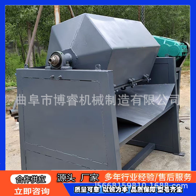 电动除锈滚筒式抛光机钢铁件除锈翻新六角干抛研磨机-电动除锈机图片