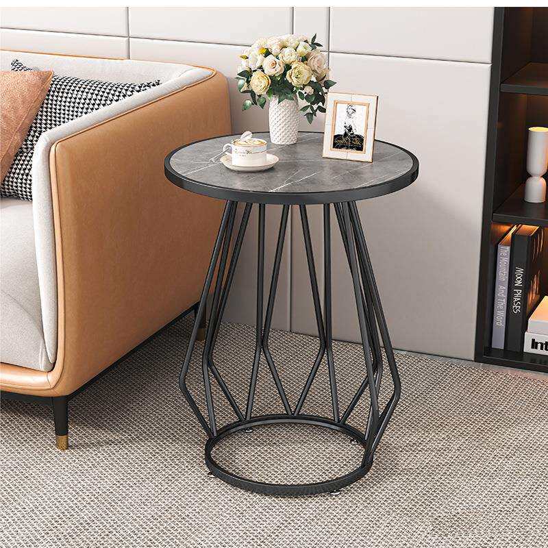轻奢风边几客厅家用小户型简约现代小圆桌床头边几迷你茶几小桌子