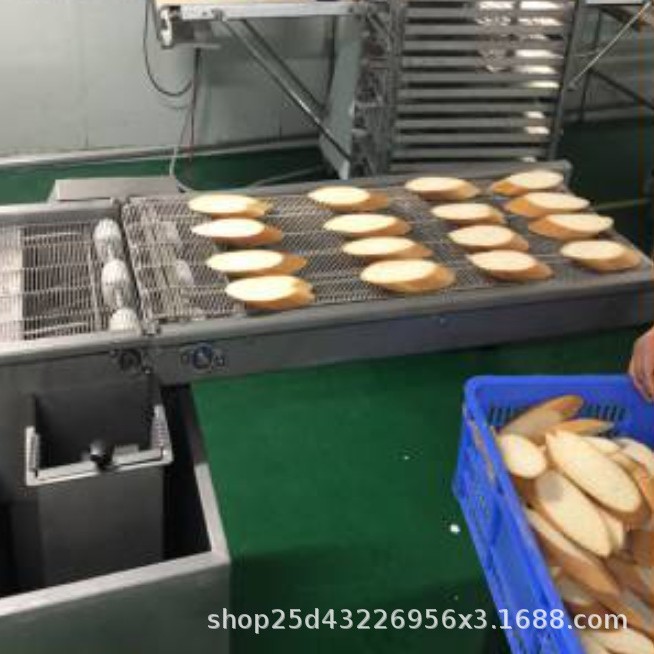 恒品奶香片淋浆机 吐司面包片裹稀浆专用设备 自动上浆机器
