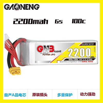 GNB高能2200mAh6S22.2V100C车模船模航模锂电GAONENGLiPo