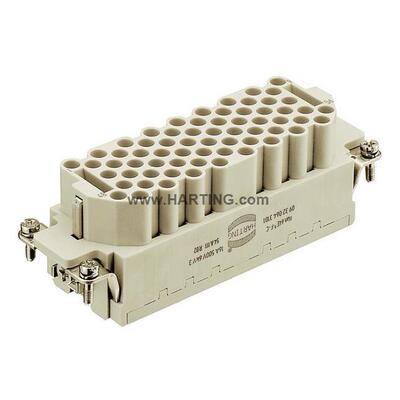 HARTING浩亭09320643101多芯连接器HanEE64EEE压接针母插芯(F)