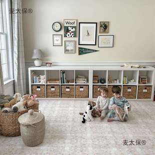 靠墙玩具收纳柜可比实木熊储物柜置物柜太保儿童书架柜子格麦客厅