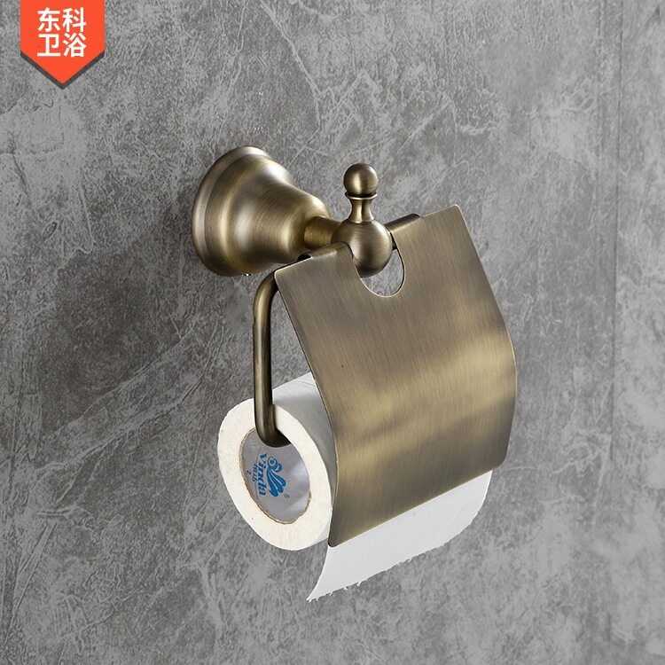 7750-AB 青古色厕所架纸巾盒仿古卷纸架欧式纸巾架 浴室五金挂件