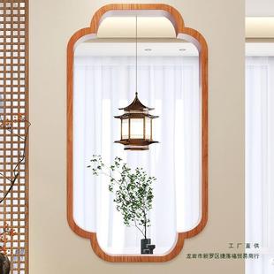 宋式美学格栅小轩窗复古风实木玄关隔断造景茶室屏风中式海棠花窗