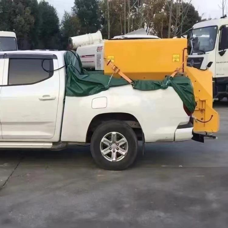 轻便型皮卡车载式融雪剂撒布机冬季道路除冰除雪撒盐机融雪撒布机